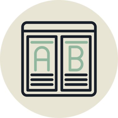 Modern b 'nin vektör illüstrasyonu eksik simgesi