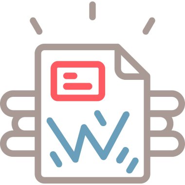 Dosya. Web simgesi basit illüstrasyon