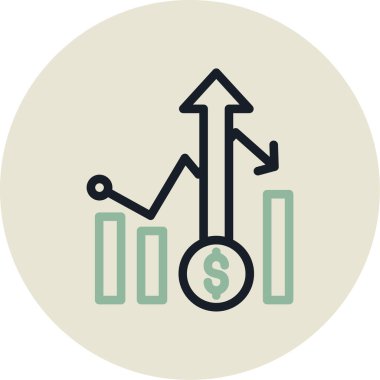 Büyüme simge vektör çizim