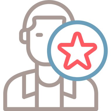 Modern b 'nin vektör illüstrasyonu insanların ikonundan yoksun