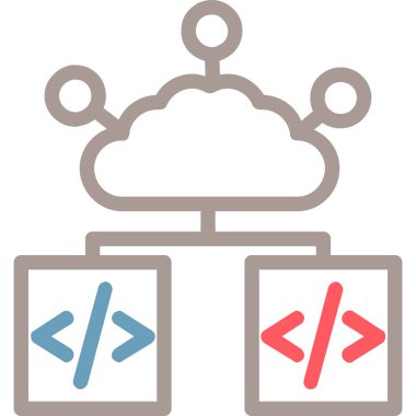 Bulut hesaplama. Web simgesi