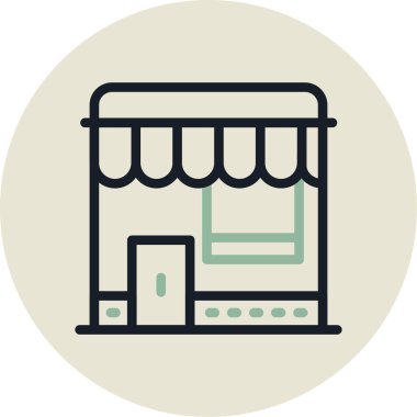 Alışveriş. Web simgesi basit illüstrasyon
