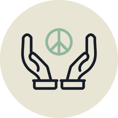 Barış sembolü illüstrasyonu