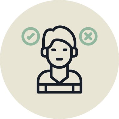 Bir kadının vektör illüstrasyonu