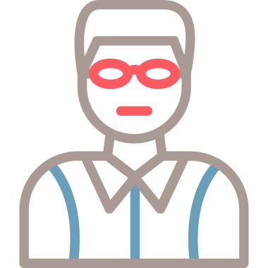 man simgesi, vektör illüstrasyonu