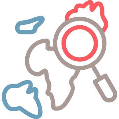 düz biçimli genel konum haritası simgesi