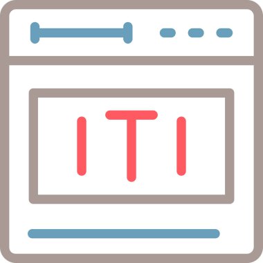 tarayıcı simgesi vektör illüstrasyonu