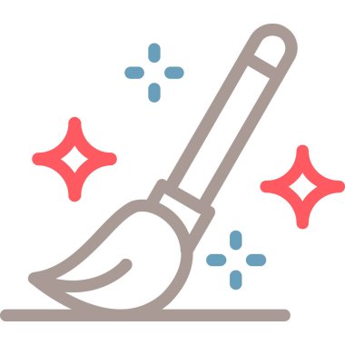 Süpürge temizleme ikonu