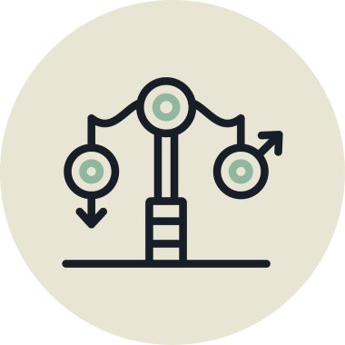 Modern simgenin vektör illüstrasyonu