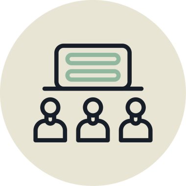 İnsan simgesinin vektör illüstrasyonu