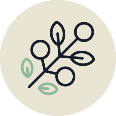 Bitki. Web simgesi basit illüstrasyon