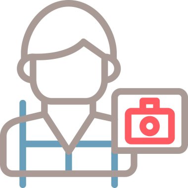 Kamera. Web simgesi basit illüstrasyon