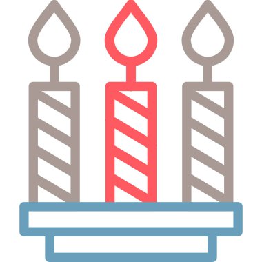 Doğum günü pastası. Basit resimleme