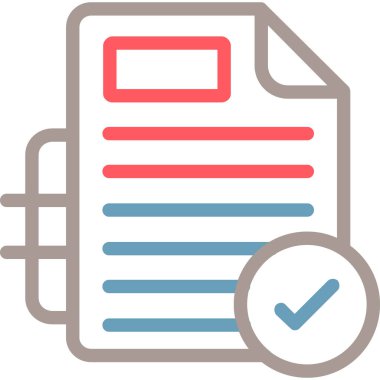 Belge. Web simgesi basit illüstrasyon