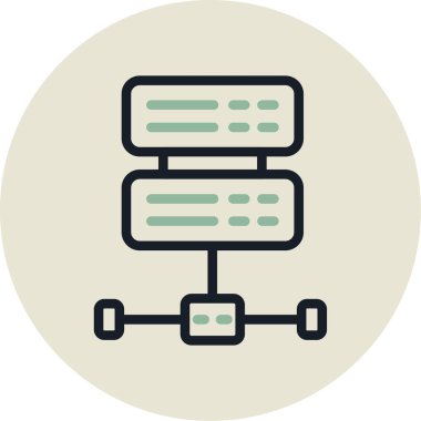 ağ web simgesi, basit vektör illüstrasyonu