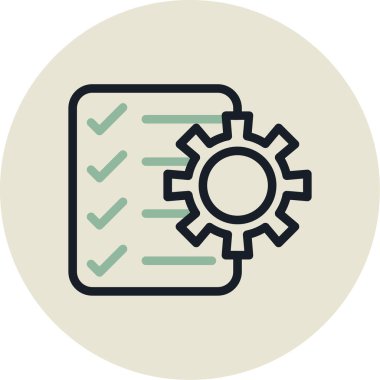 Ürün Ölçümleri Çemberi, Vektör İllüstrasyonu