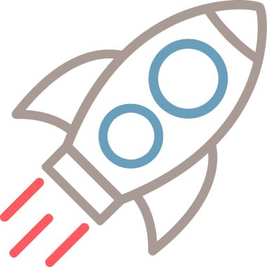 Roketi çalıştır. Basit resimleme