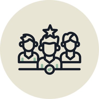 Grup simge vektör çizim