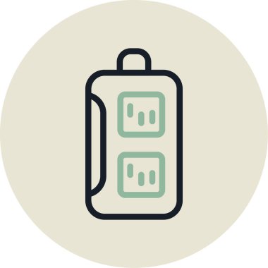 pil vektör illüstrasyonu