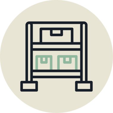 Mobilya simgesinin vektör illüstrasyonu