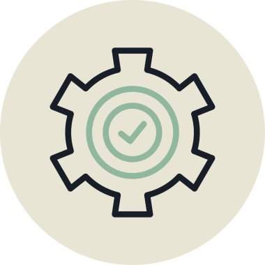 Teçhizat Web simgesi basit illüstrasyon