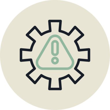 dişli simgesi vektör illüstrasyonu