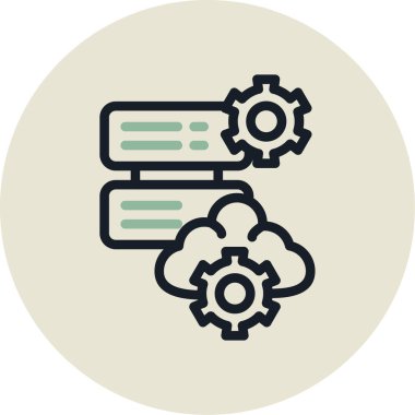 Bulut hesaplama. Web simgesi