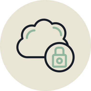 vektör bulut teknolojisi simgesi