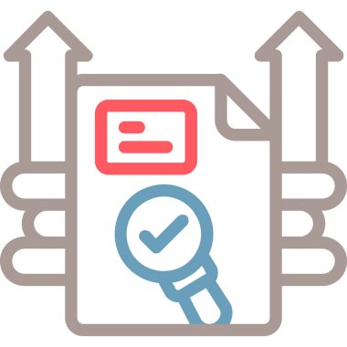 İşaretleme simgesi vektör illüstrasyonunu basit web olarak kontrol et