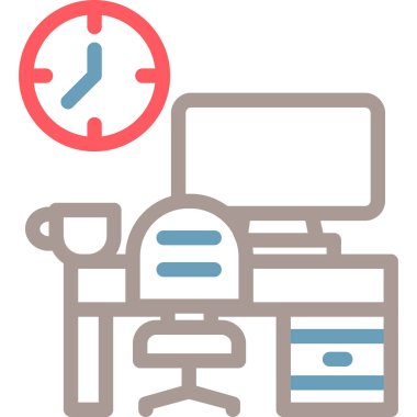 Ofis. Web simgesi basit tasarım