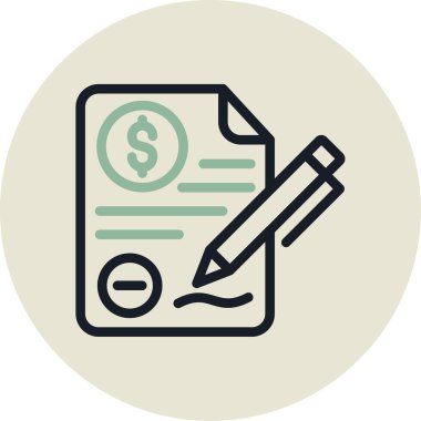 belge simgesi vektör illüstrasyonu