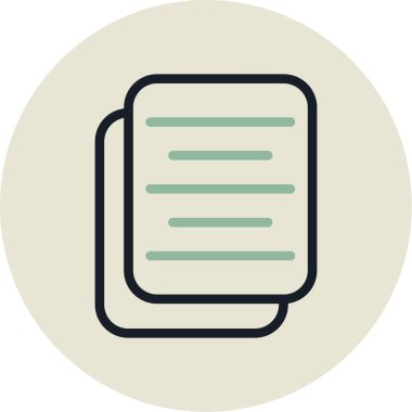 belge simgesi vektör illüstrasyonu