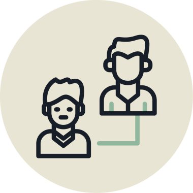 İnsan simgesinin vektör illüstrasyonu