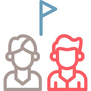 Modern simgenin vektör illüstrasyonu