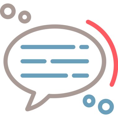 Konuş. Web simgesi basit tasarım