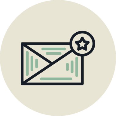 e-posta simgesi doldurulmuş - taslak biçimi