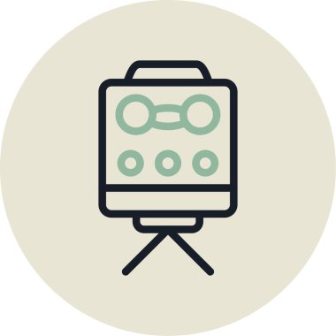 Modern oto tamir simgesinin vektör illüstrasyonu