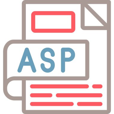 dosya biçimi simgesi, vektör illüstrasyonu