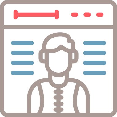 Seo simgesinin vektör illüstrasyonu