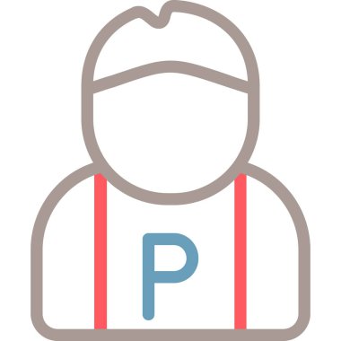 avatar erkek simgesi düz stil