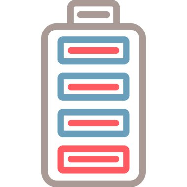 pil simgesi, modern vektör illüstrasyon tasarımı