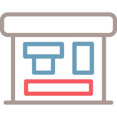 Alışveriş. Web simgesi basit illüstrasyon