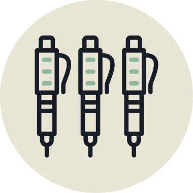 Kablolu yayın ikonu. Web için kablo kablo vektör simgesinin düz çizimi