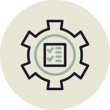 Teçhizat Web simgesi basit illüstrasyon