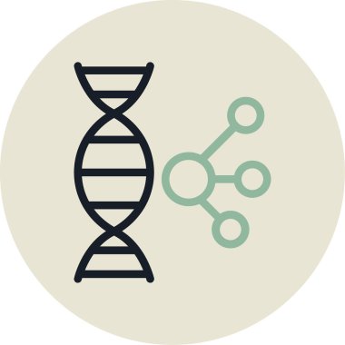 Şeffaf bir arkaplanda bilimsel vektör çizimi.