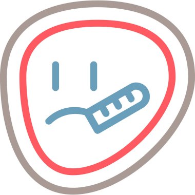 Bir termometre simgesinin vektör çizimi