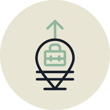 Modern b 'nin vektör illüstrasyonu kilit simgesinden yoksun