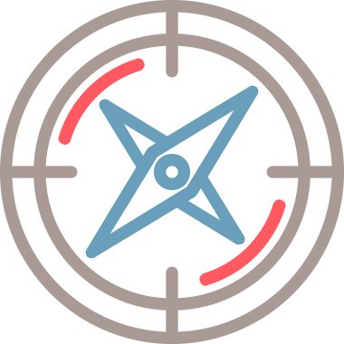 hedef simge, vektör illüstrasyonu