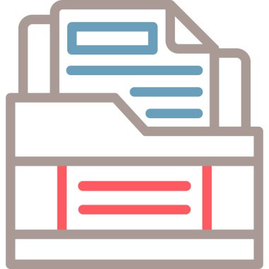 Dosya. Web simgesi basit illüstrasyon