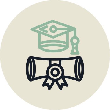 Mezuniyet cap vektör çizim